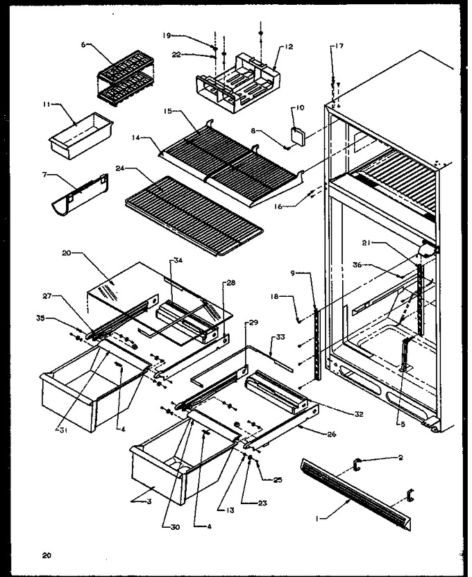 Diagram for TG18R2W (BOM: P1158305W W)