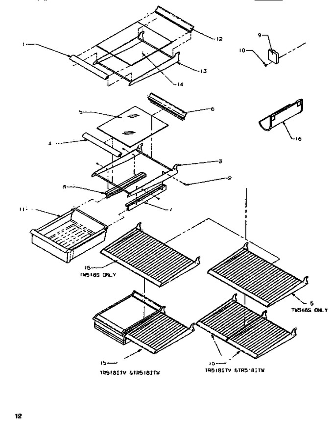 Diagram for TR518ITVW (BOM: P1180802W)