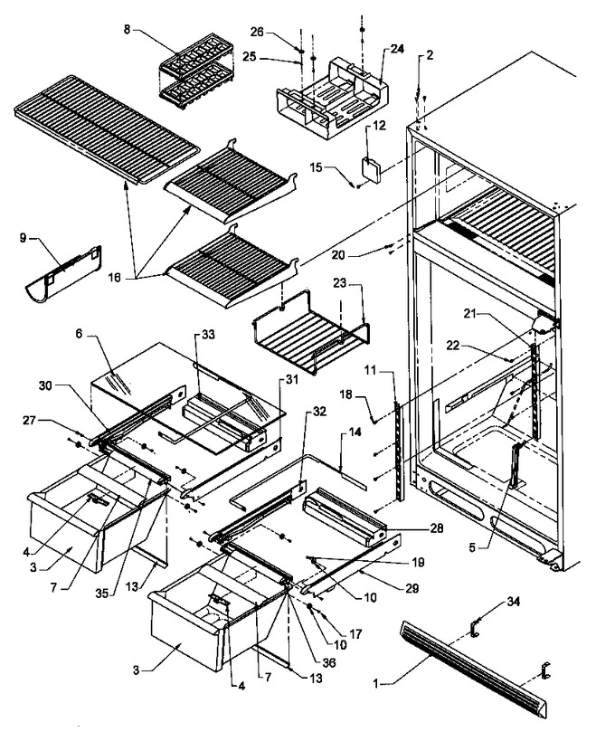 Diagram for THI21S3W (BOM: P1194701W W)