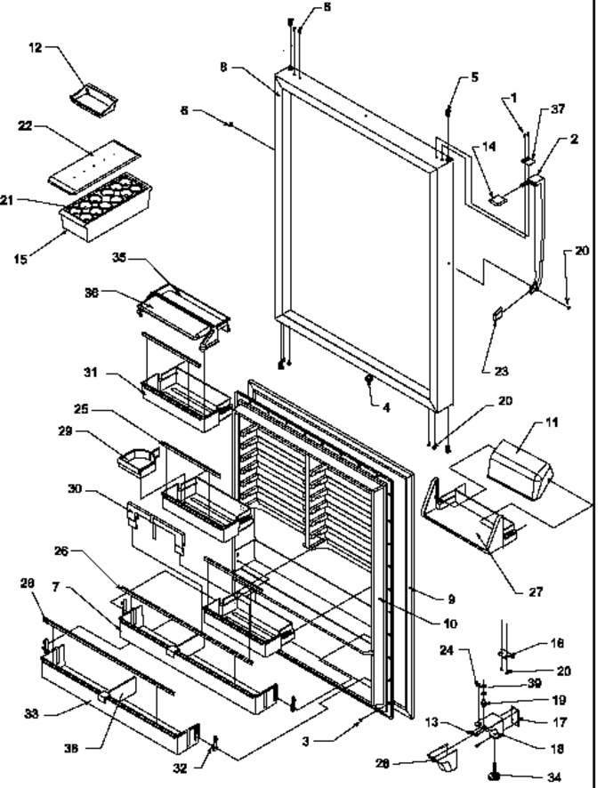 Diagram for TR25S5W (BOM: P1196402W W)