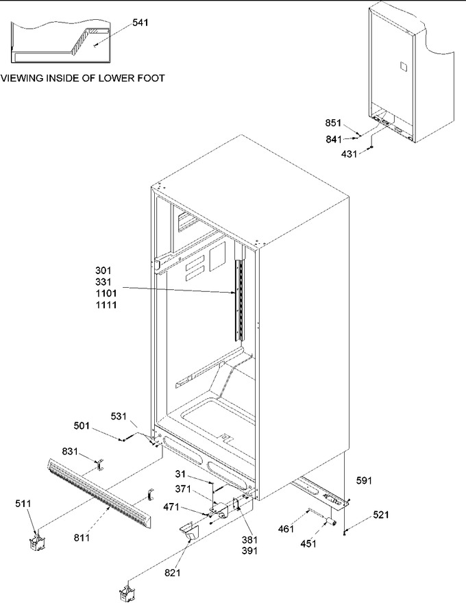 Diagram for TR521VW (BOM: P1322601W W)