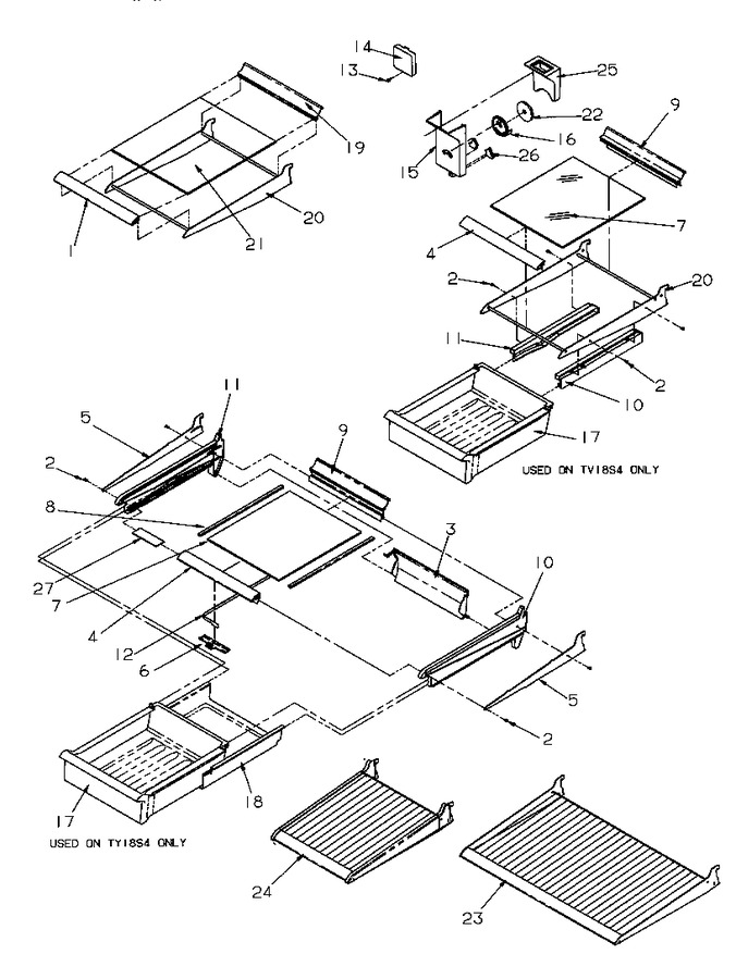 Diagram for TY18S4W (BOM: P1195303W W)