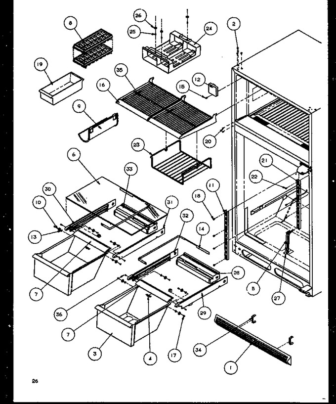 Diagram for TZ19RW (BOM: P1158503W W)