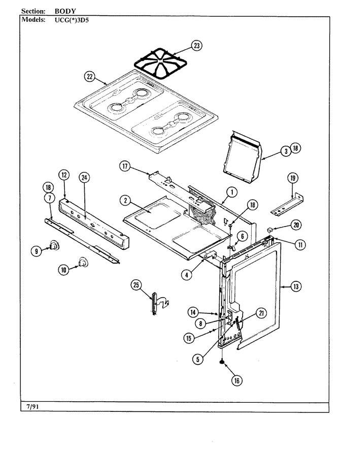 Diagram for UCGW3D5NX-B0