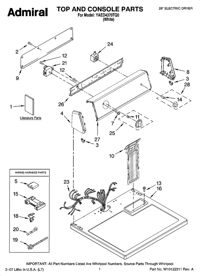 Diagram for YAED4370TQ0