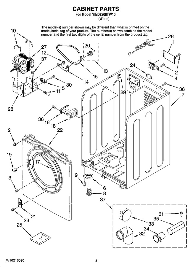 Diagram for YIED7200TW10