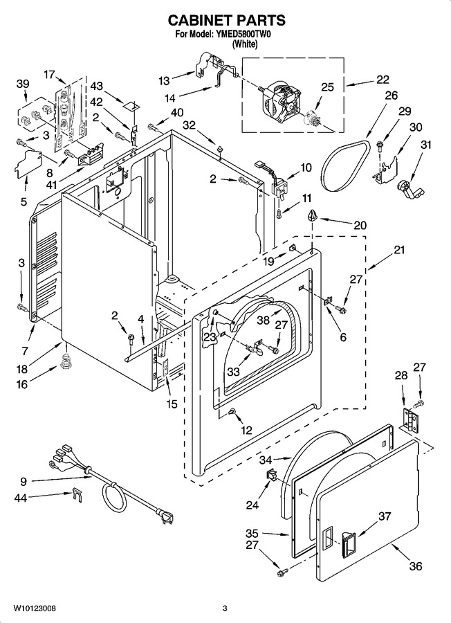 Diagram for YMED5800TW0