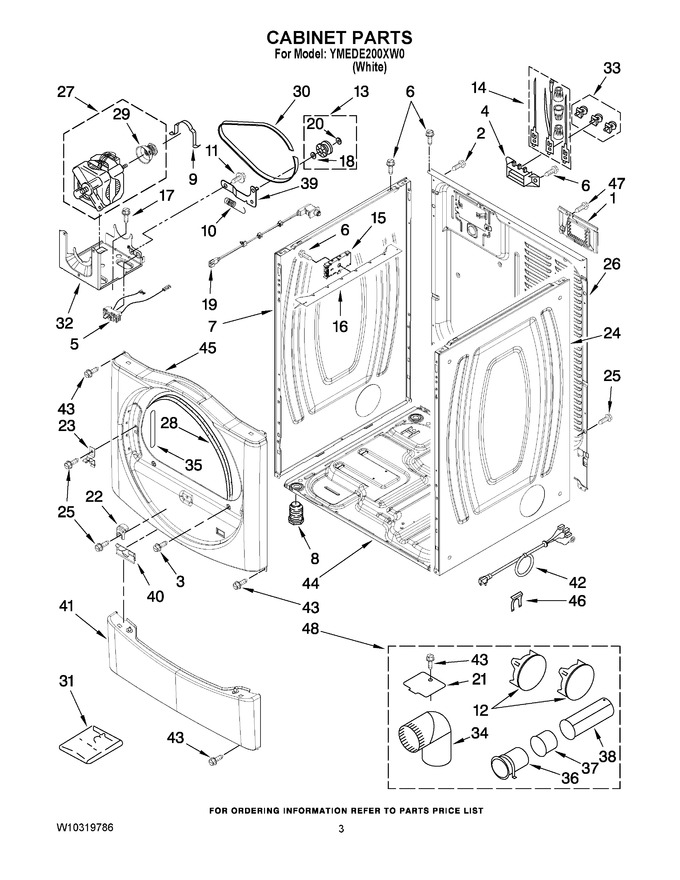 Diagram for YMEDE200XW0