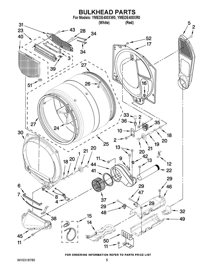 Diagram for YMEDE400XW0
