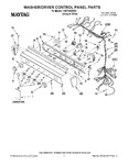 Diagram for 01 - Washer/dryer Control Panel Parts