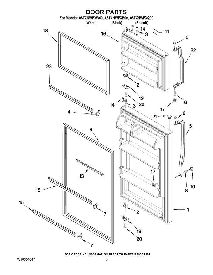 Diagram for A8TXNWFXW00