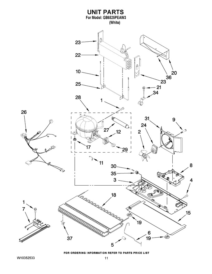 Diagram for GB6525PEAW3