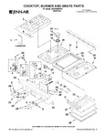 Diagram for 01 - Cooktop, Burner And Grate Parts