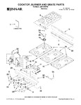 Diagram for 01 - Cooktop, Burner And Grate Parts