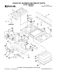 Diagram for 01 - Cooktop, Burner And Grate Parts