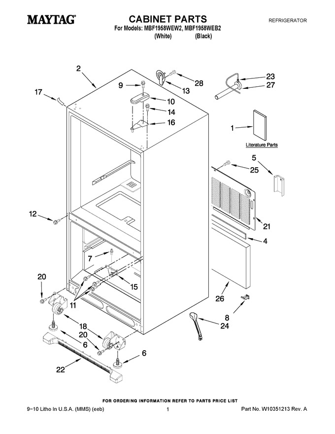 Diagram for MBF1958WEW2