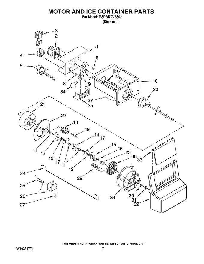 Diagram for MSD2572VES02