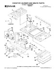 Diagram for 01 - Cooktop, Burner And Grate Parts
