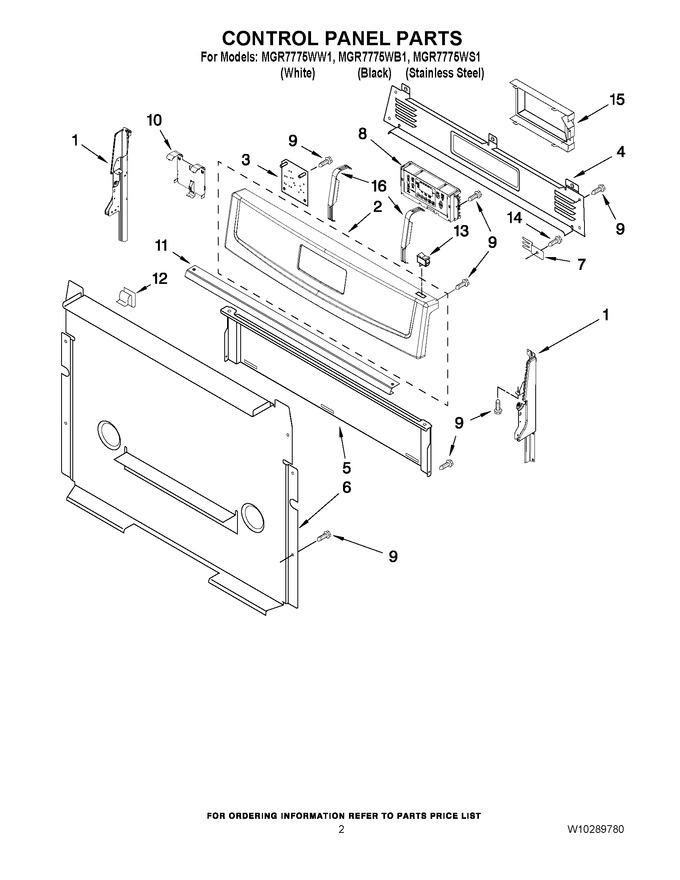 Diagram for MGR7775WS1