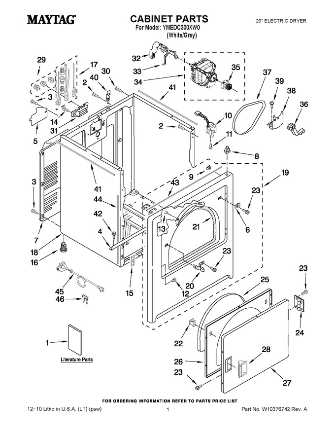 Diagram for YMEDC300XW0