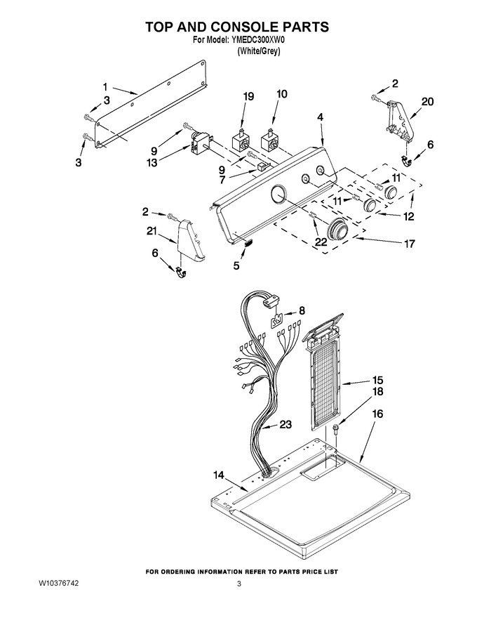 Diagram for YMEDC300XW0