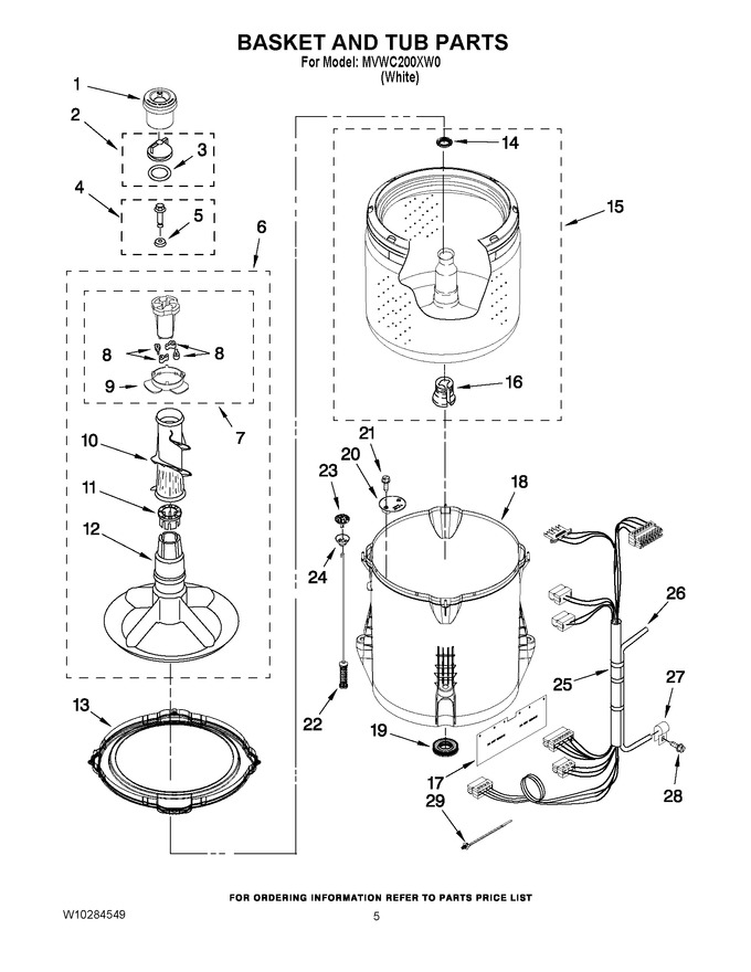 Diagram for MVWC200XW0