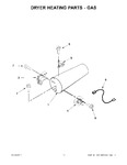 Diagram for 05 - Dryer Heating Parts - Gas