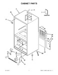 Diagram for 01 - Cabinet Parts