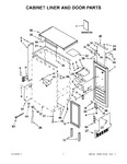 Diagram for 01 - Cabinet Liner And Door Parts