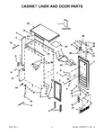 Diagram for 01 - Cabinet Liner And Door Parts