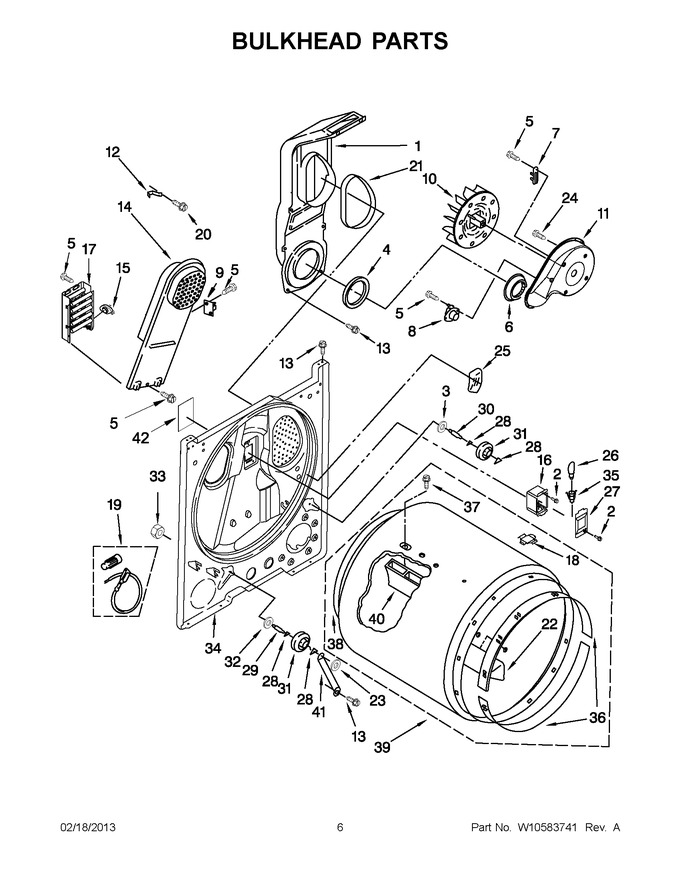 Diagram for WED4900XW2