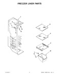 Diagram for 04 - Freezer Liner Parts