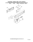 Diagram for 02 - Control Panel And Latch Parts