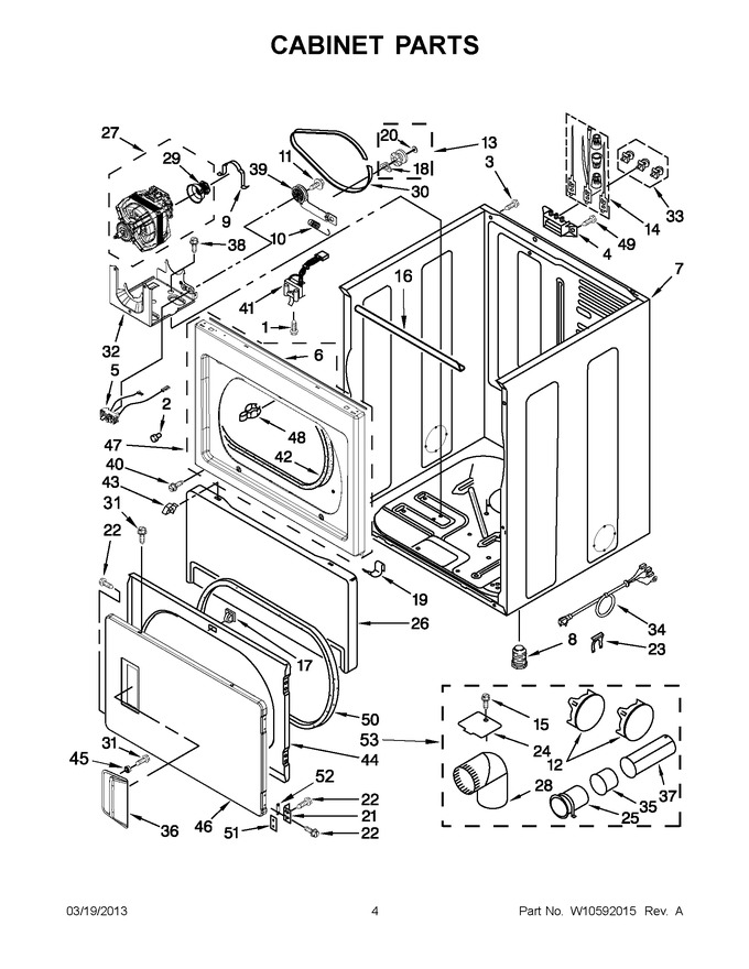 Diagram for YMEDX500XW1