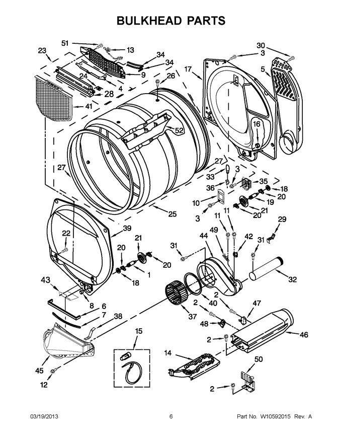 Diagram for YMEDX500XW1