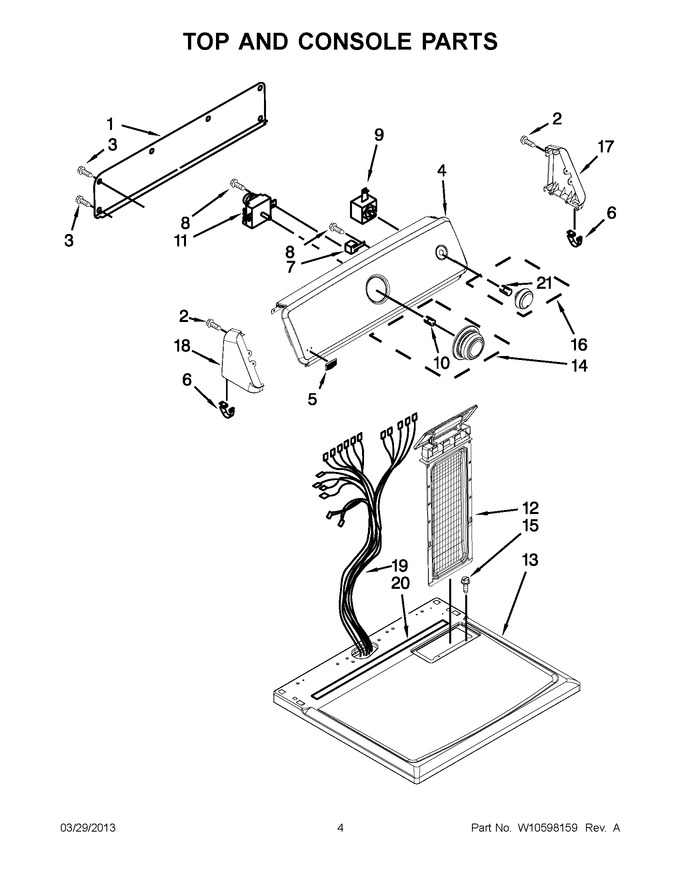 Diagram for YMEDC200XW3