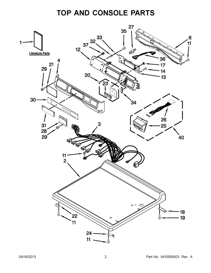 Diagram for MDE25PRAZW1