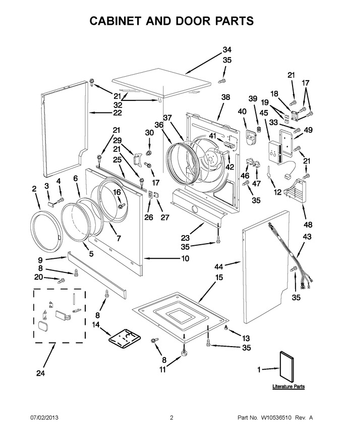 Diagram for MED7500YW0
