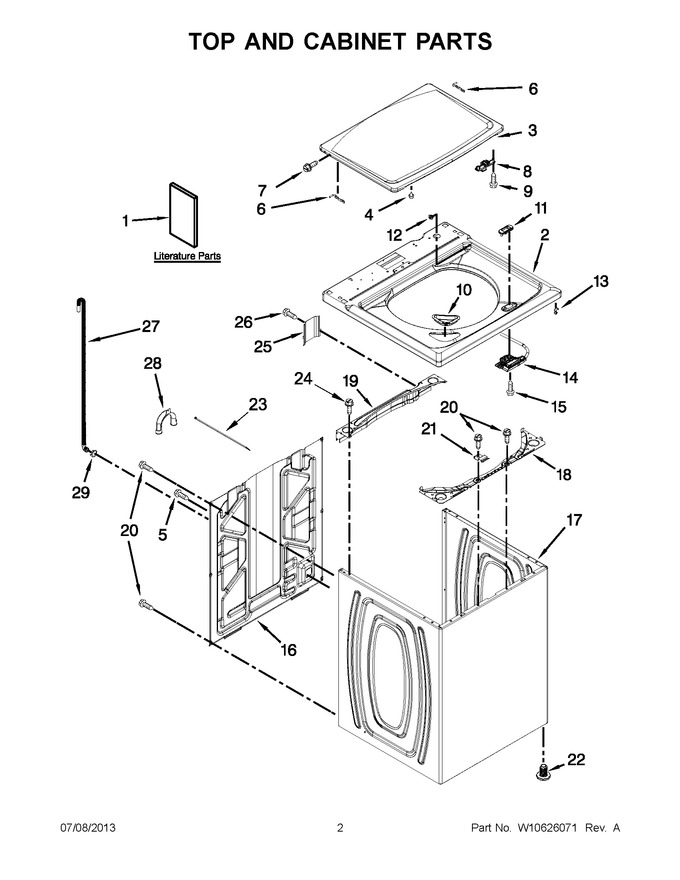Diagram for MVWC425BW0