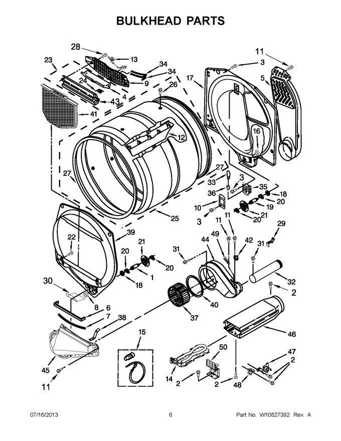 Diagram for YMEDX600XW1