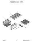Diagram for 08 - Freezer Shelf Parts
