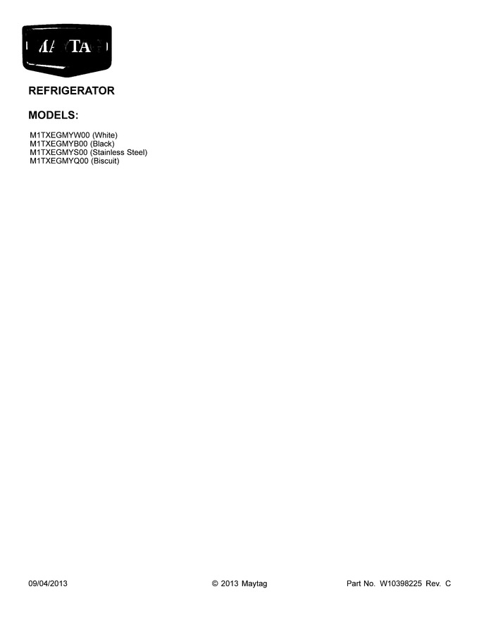 Diagram for M1TXEGMYW00