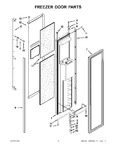 Diagram for 10 - Freezer Door Parts