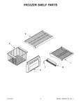 Diagram for 09 - Freezer Shelf Parts
