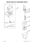 Diagram for 15 - Motor And Ice Container Parts