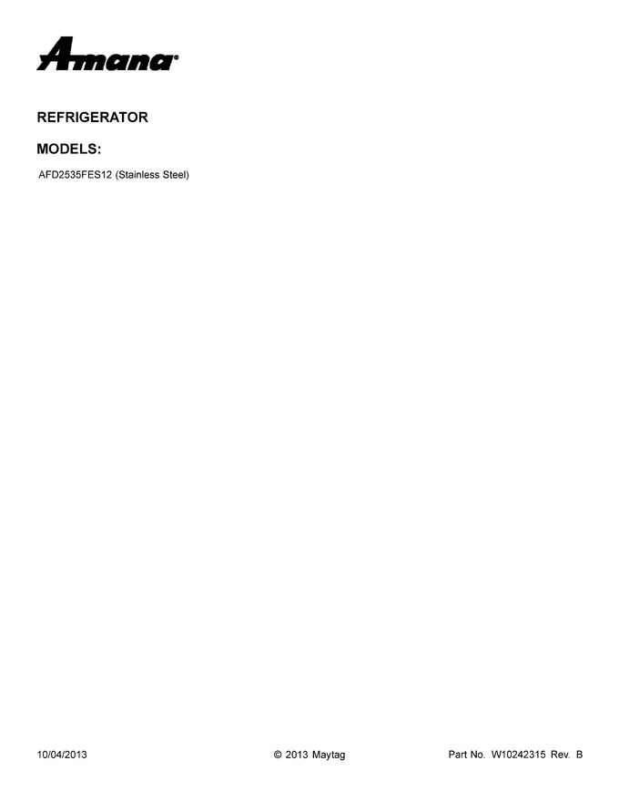 Diagram for AFD2535FES12