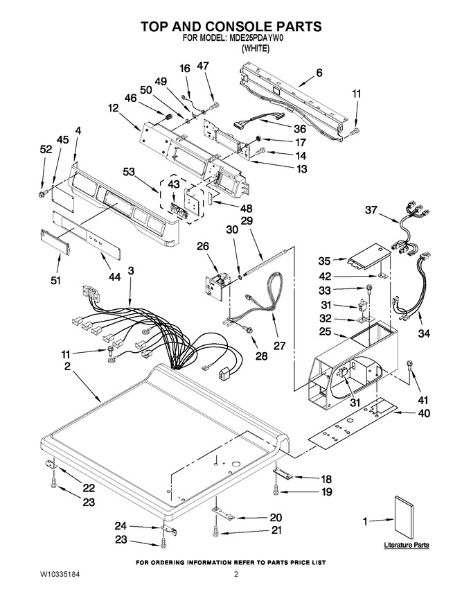 Diagram for MDE25PDAYW0
