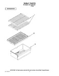 Diagram for 05 - Shelf Parts