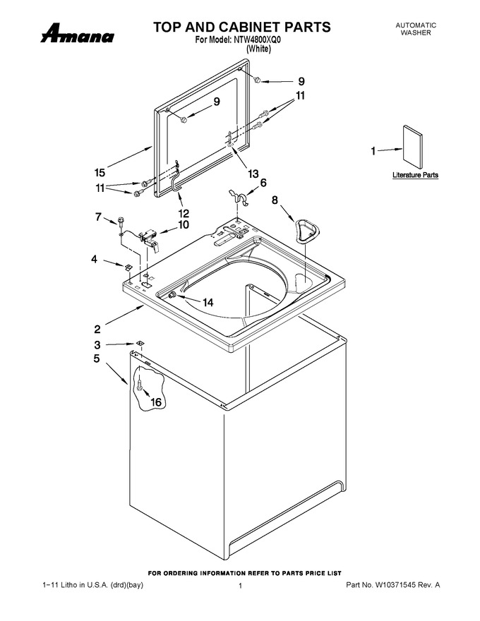 Diagram for NTW4800XQ0
