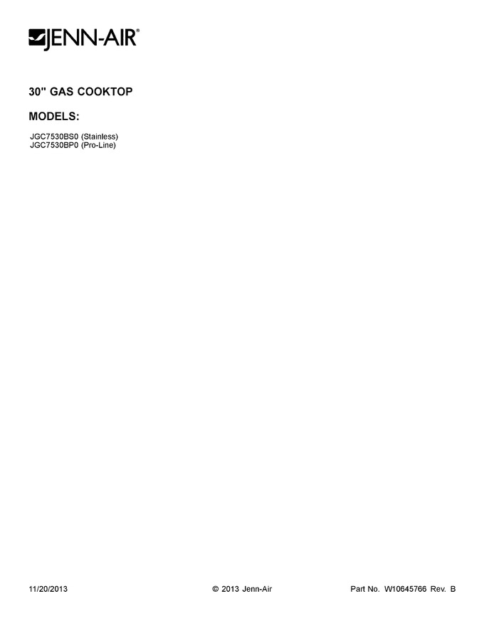 Diagram for JGC7530BP0